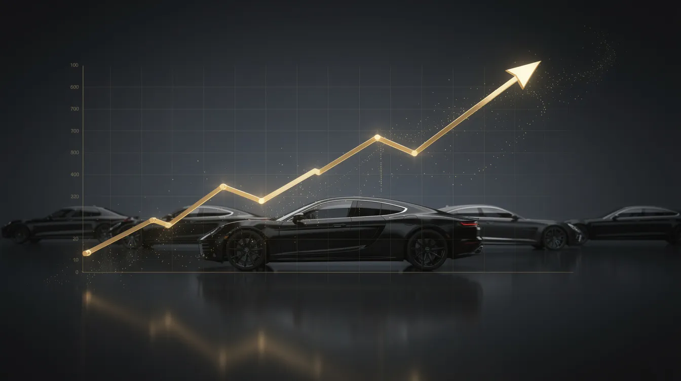 Porsche 911 Wertentwicklung Infografik